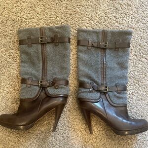 Gently used Cole Haan Nike Air Kennedy Buckle Boots.  Size 9B.